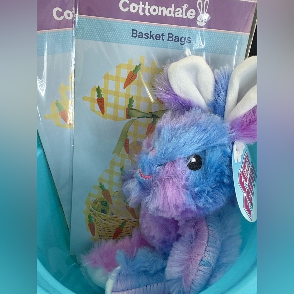 FREE Easter Bundle, Add To Your Purchase! Basket, Blue/Purple Bunny, Bags, Eggs